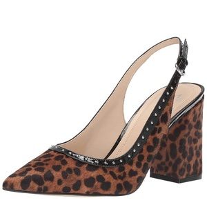 Marc Fisher joily slingback leopard pump NIB NWT